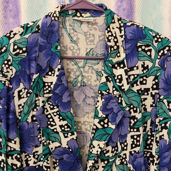 Gorgeous long vintage Blazer, size 14 - Picture 7 of 12